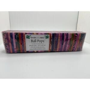 Wild Berry Bali Pops 40 Strips Per Package Hoffman Fabrics Batiks